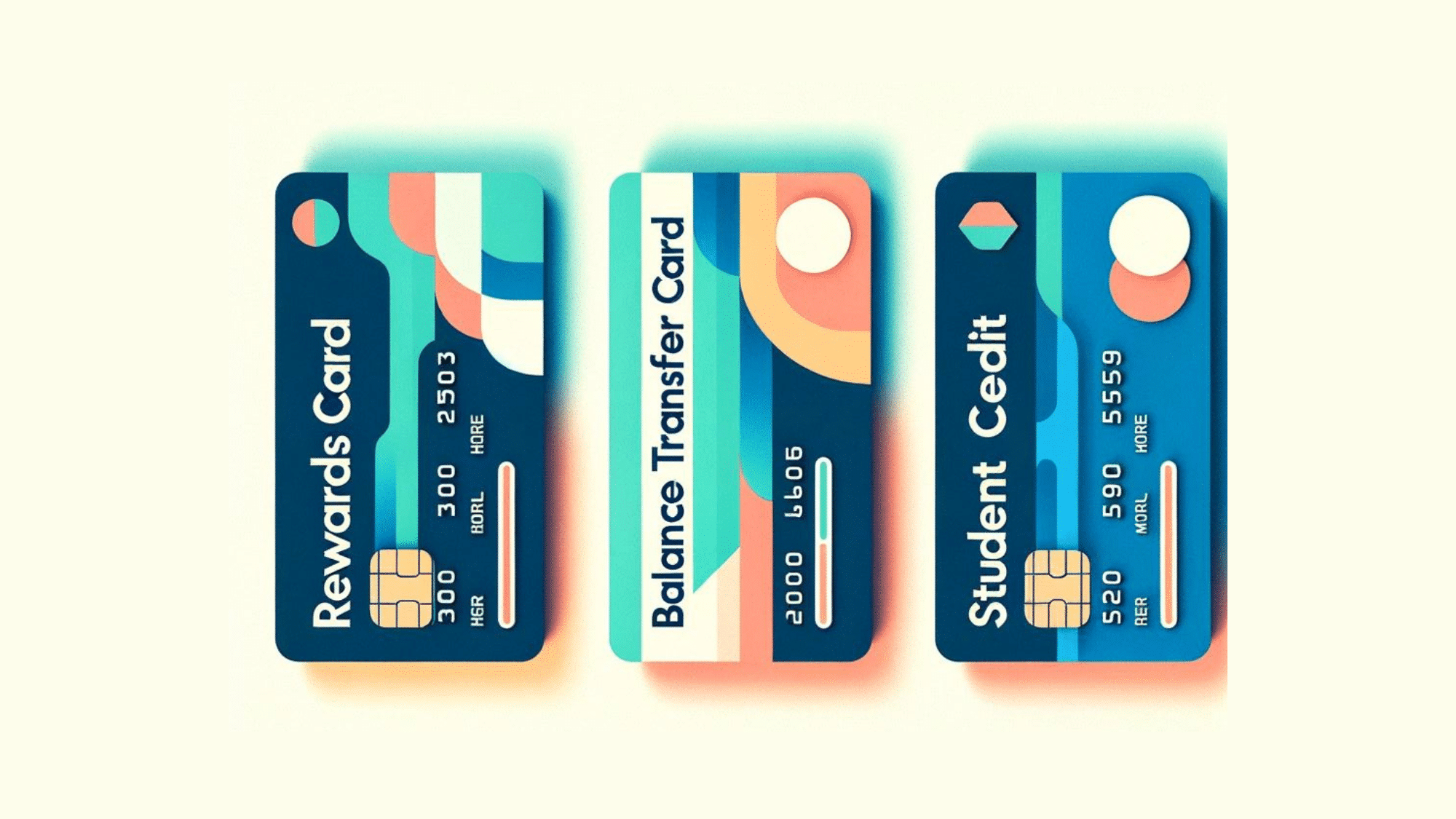 Rewards Cards, Balance Transfer Card, Student Card, credit car issuers, credit card types