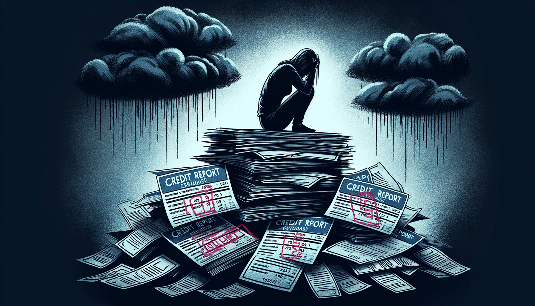 An illustration depicting the disadvantages of debt settlement.