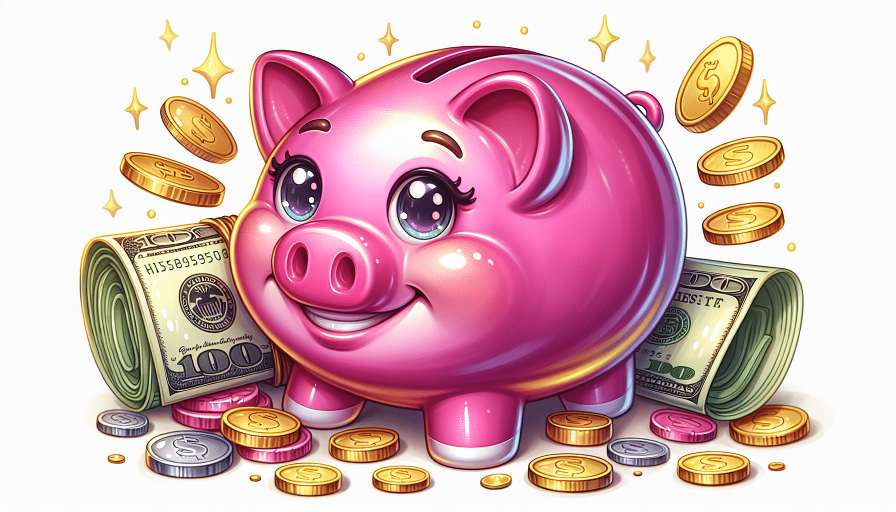 An illustration of a piggy bank representing the concept of building an emergency fund.