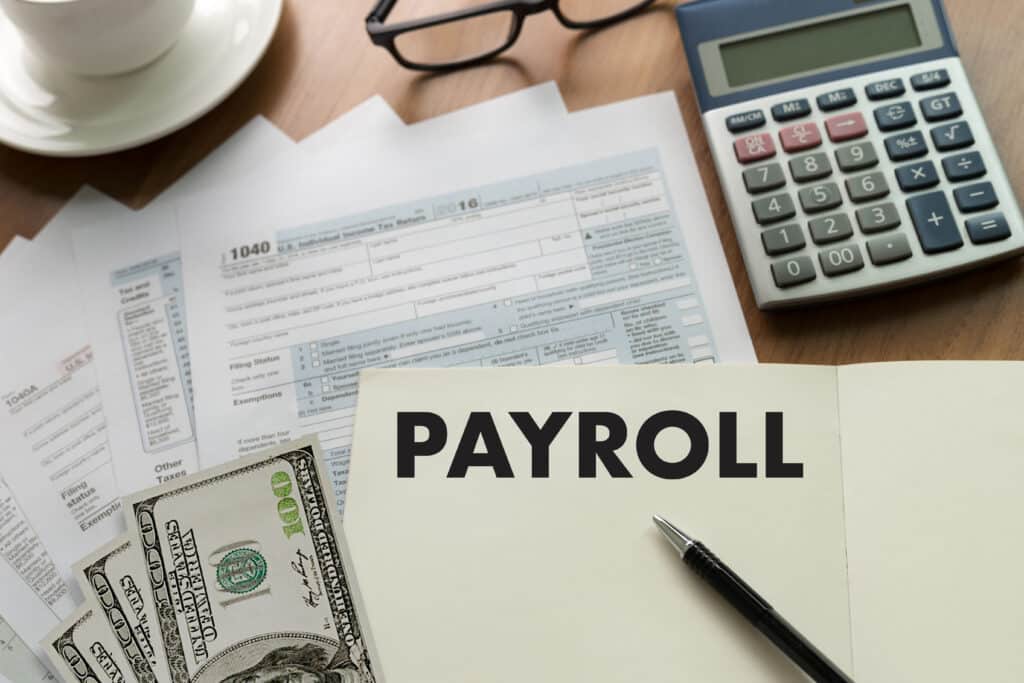 Concept representing payroll for a Gusto payroll review